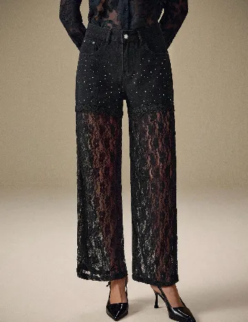 Pantaloni SHEIN, negru