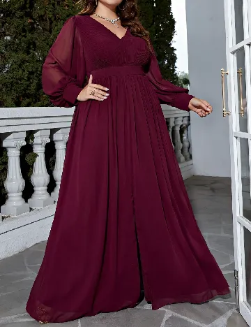 Rochie lunga SHEIN CURVE, pruna