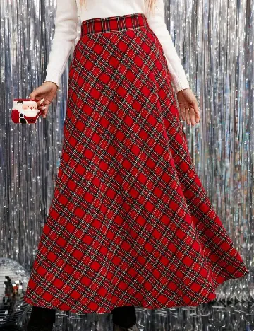 Fusta Emery Rose, rosu