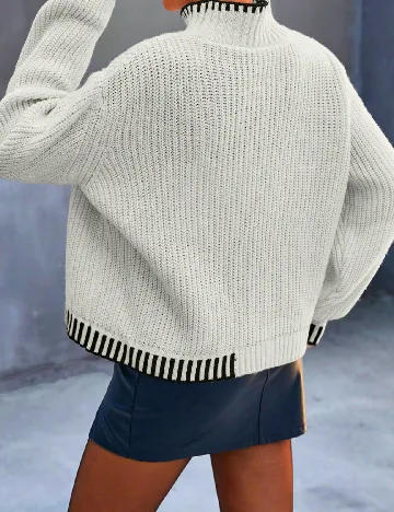 Pulover SHEIN, ecru