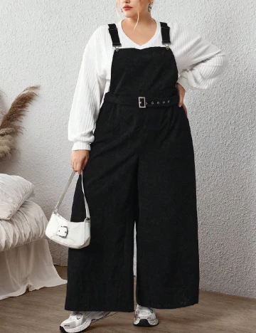 Salopeta SHEIN CURVE, negru