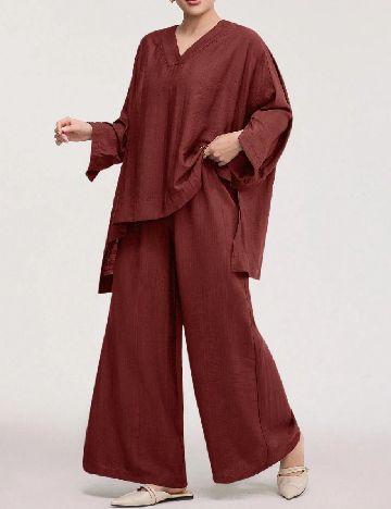 Compleu SHEIN, caramiziu