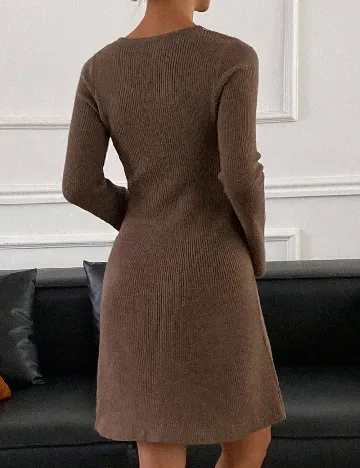 Rochie scurta Dazy, maro