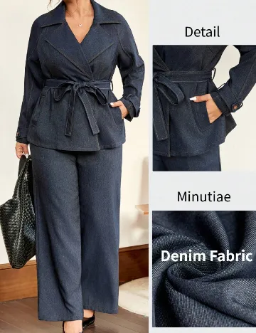 Compleu SHEIN CURVE, bleumarin