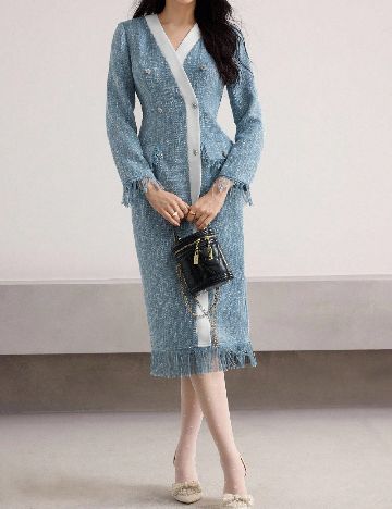 Rochie medie SHEIN, albastru