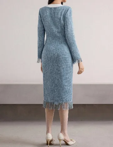 Rochie medie SHEIN, albastru