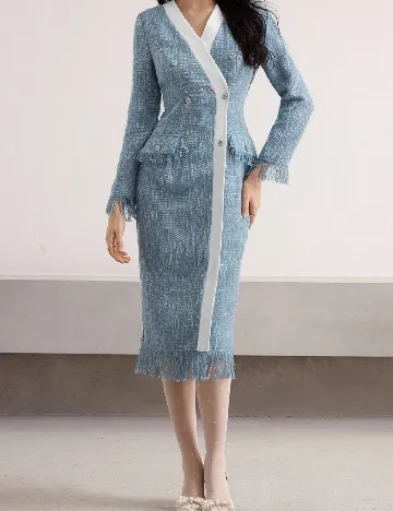 Rochie medie SHEIN, albastru