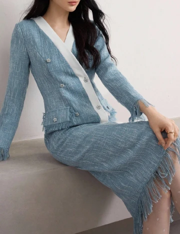 Rochie medie SHEIN, albastru