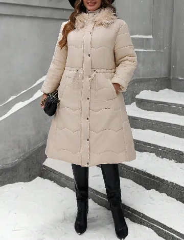 Geaca SHEIN CURVE, crem