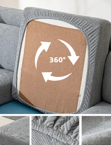 Husa pentru canapea SHEIN, gri