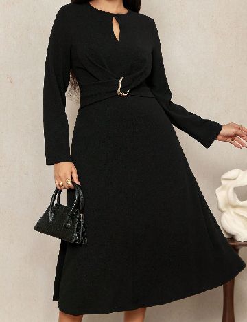Rochie medie SHEIN CURVE, negru