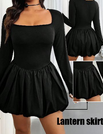 Rochie scurta SHEIN CURVE, negru