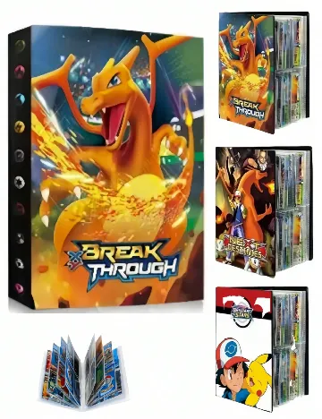 Album pentru carti Pokemon SHEIN, mix culori