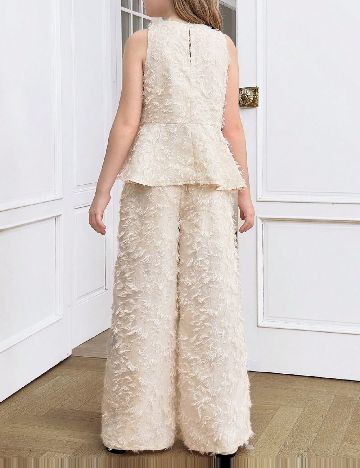 Compleu Shein Kids, crem