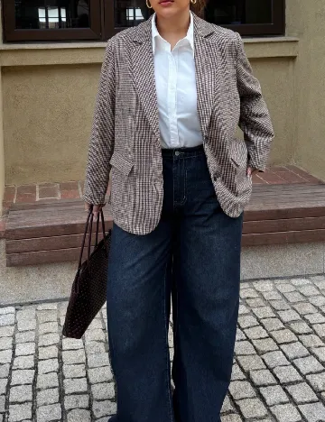 Sacou SHEIN CURVE, maro