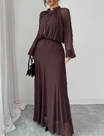 Rochie lunga SHEIN, maro