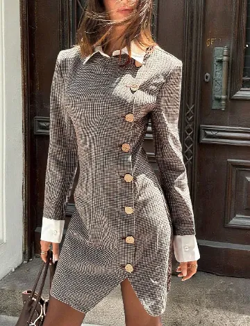 Rochie scurta SHEIN, maro