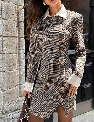 Rochie scurta SHEIN, maro