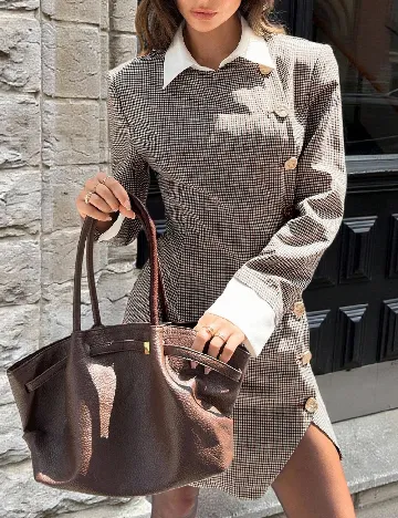 Rochie scurta SHEIN, maro