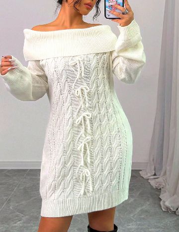 Rochie scurta SHEIN, alb