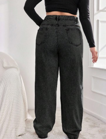 Blugi SHEIN CURVE, gri inchis