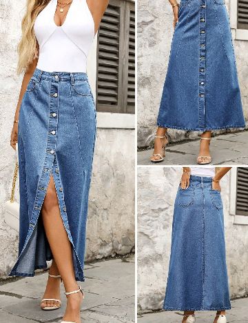 Fusta SHEIN, albastru