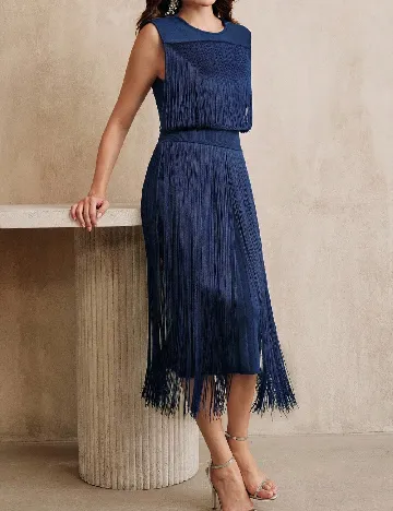 Rochie medie Anewsta, albastru