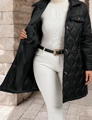 Geaca SHEIN CURVE, negru