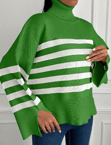 Pulover Oversize SHEIN, verde