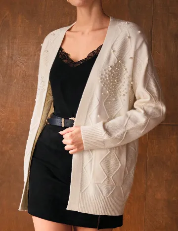 Cardigan Zeylah, ecru