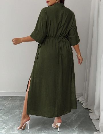 Rochie lunga SHEIN CURVE, verde