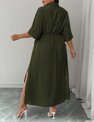 Rochie lunga SHEIN CURVE, verde