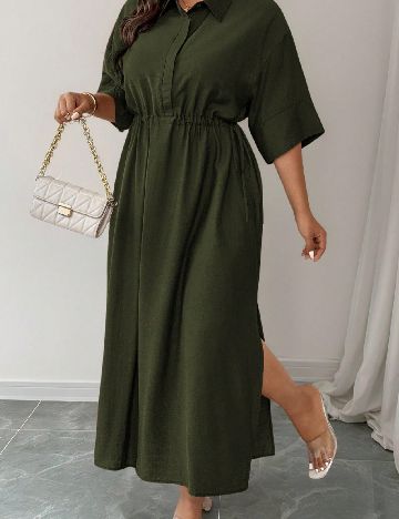 Rochie lunga SHEIN CURVE, verde