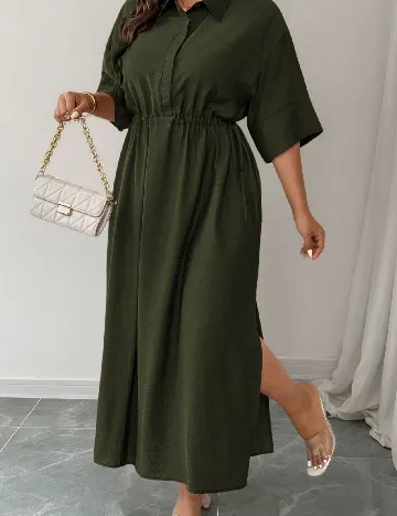 Rochie lunga SHEIN CURVE, verde