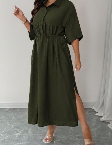 Rochie lunga SHEIN CURVE, verde