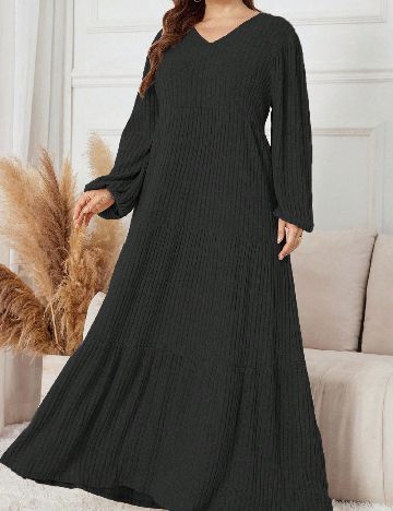 Rochie lunga SHEIN CURVE, negru