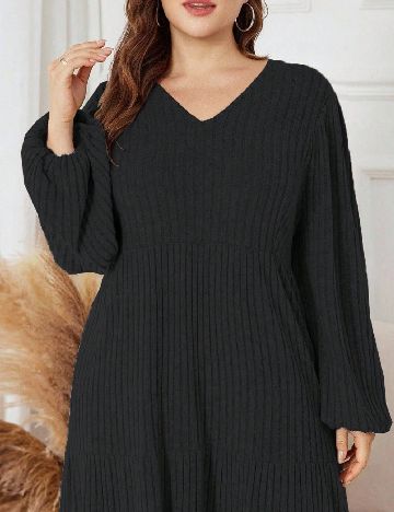 Rochie lunga SHEIN CURVE, negru