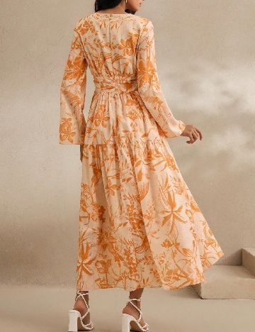 Rochie medie Anewsta, galben