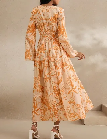 Rochie medie Anewsta, galben