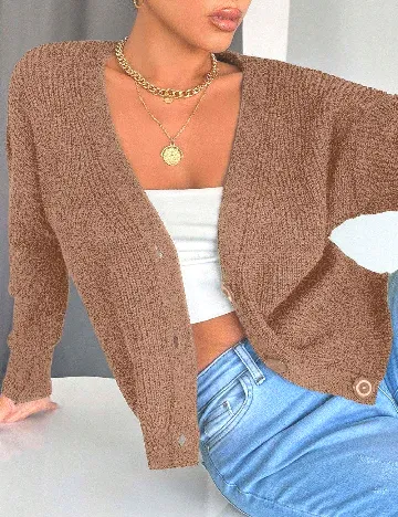 Cardigan SHEIN, maro