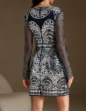 Rochie scurta Anewsta, bleumarin