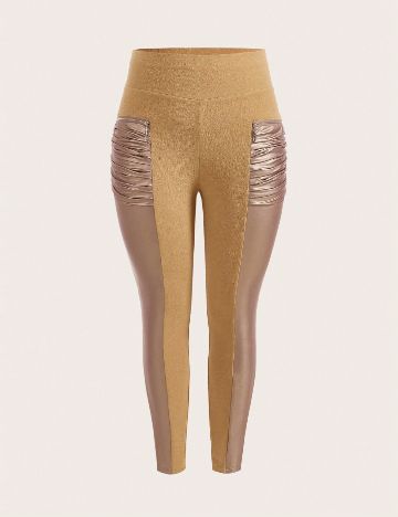 Pantaloni SHEIN CURVE, maro