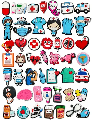 Set charmuri pentru saboti SHEIN, mix culori