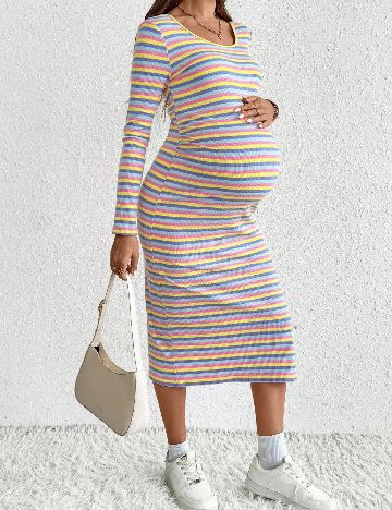 Rochie medie SHEIN Maternity, mix culori