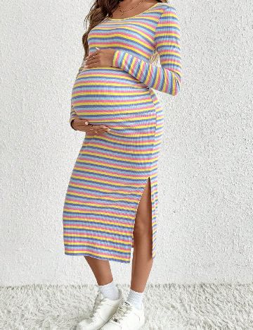 Rochie medie SHEIN Maternity, mix culori