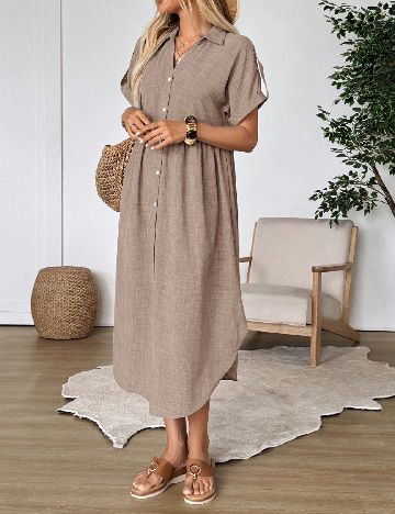 Rochie lunga Emery Rose, maro