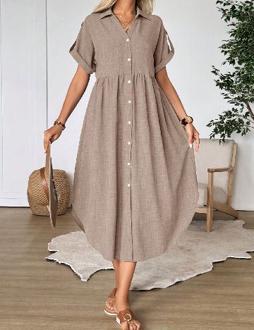 Rochie lunga Emery Rose, maro