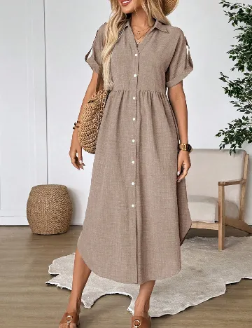 Rochie lunga Emery Rose, maro