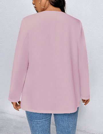 Blazer SHEIN CURVE, roz