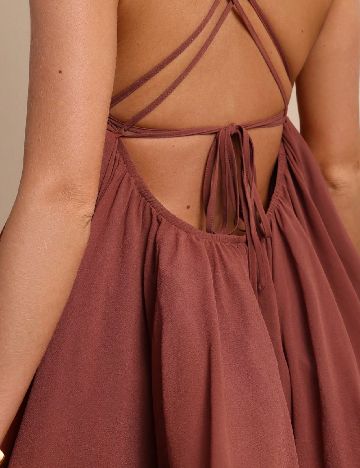 Rochie scurta Cosmina, maro